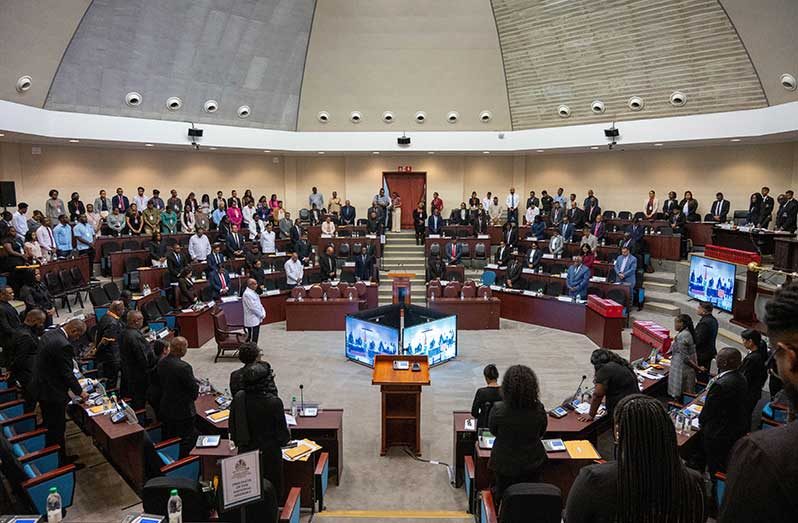 President Dr. Irfaan Ali, through Attorney General Anil Nandlall, SC, amidst disruptive attempts by the opposition, delivered a solemn message to the National Assembly on Monday