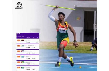 Javelin thrower Anisha Gibbons