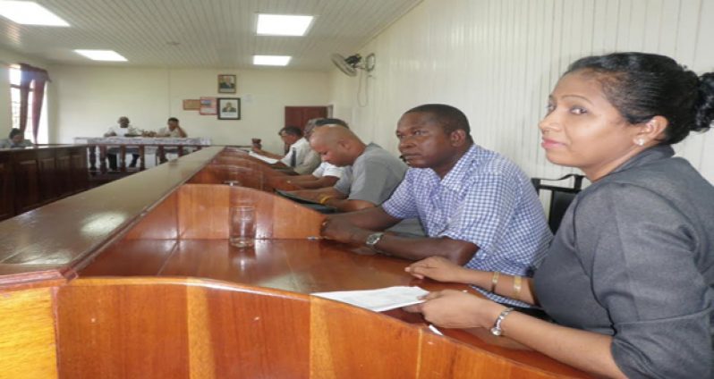 Councillors at a statutory meeting of the IMC in the Anna Regina Town Hall