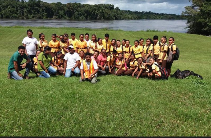 Students with the rangers (ICC photo)