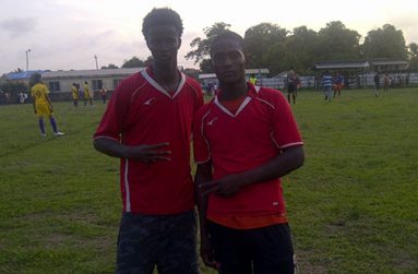 Goal scorers Andel Anthony (left) and Tyshawn Forris