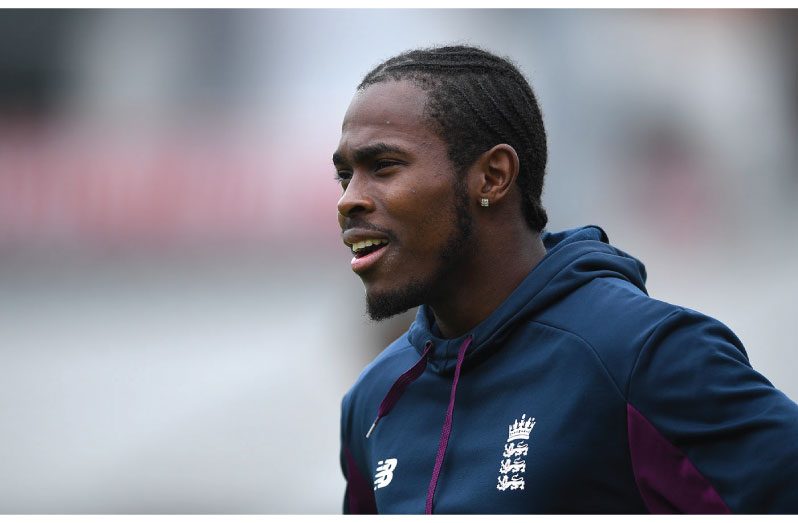 Jofra Archer was back in England training yesterday, England training, Emirates Old Trafford.