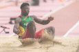 Long jumper Emanuel Archibald in action for Guyana