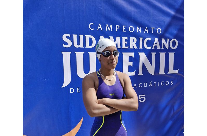 Ariel Rodrigues at the South American Youth Swimming Championship