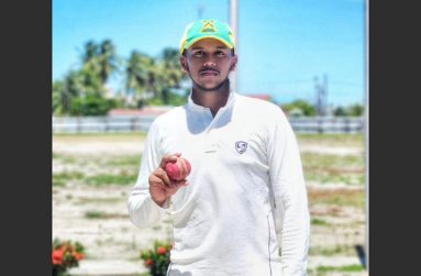Ariel Tilku proudly displays the ball he used to destroy the opposition