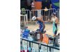 Ariel Rodrigues before the 100-metre backstroke