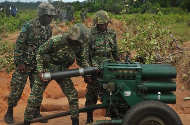 Members of the Guyana Defence Force (GDF) participating in the 10 days 'Exercise IRONWEED', which concluded at the  Colonel John Clarke Military School (CJCMS), Tacama, Upper Demerara-Upper Berbice (Region Ten).