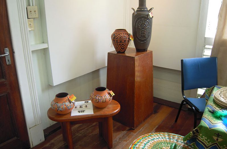 Pottery at the exhibition that are available for purchase