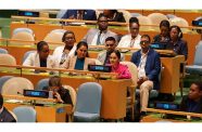 First Lady Arya Ali is leading a four-member delegation comprises: Ganesh Singh, Programme Manager, Guyana Council of Organisations for Persons with Disabilities; Dr. Ariane Mangar, Director of Disability and Rehabilitation, Ministry of Health; and Ravin Singh, Director of Projects, Policy & Public Affairs, Office of the First Lady. Permanent Representative of Guyana to the UN, Ambassador Carolyn Rodrigues-Birkett; Ambassador Trishala Persaud, Deputy Permanent Representative; and Abosede Hazlewood, Second Secretary, comprise the team from Guyana’s Permanent Mission to the UN