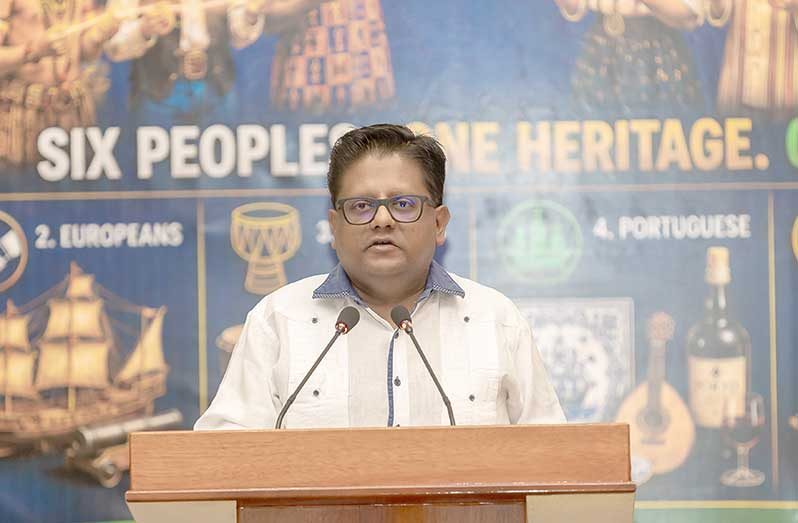 Minister within the office of the President with responsibility for Finance, Dr. Ashni Singh during his address, on Tuesday