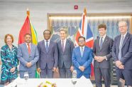 As Guyana and the United Kingdom’s partnership continues to evolve and strengthen, Senior Minister in the Office of the President with Responsibility for Finance, Dr Ashni Singh, on Thursday, welcomed and engaged in productive bilateral discussions with visiting UK Foreign Secretary, the Rt. Hon. Ed Miliband
