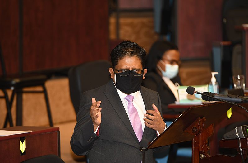 Finance Minister Dr Ashni Singh announced a $1.5B sports budget.  (Adrian Narine Photo)