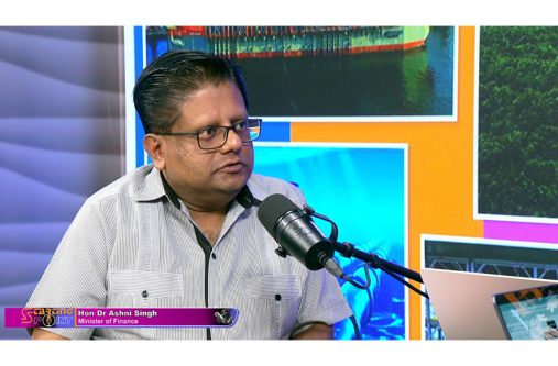 Finance Minister, Dr. Ashni Singh (Starting Point photo)