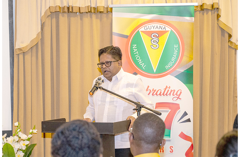 Senior Minister within the Office of the President with Responsibility for Finance, Dr Ashni Singh (Elton John photo)