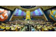 A wide view of the General Assembly Hall during the opening of the Summit of the Future (UN Photo/Loey Felipe)