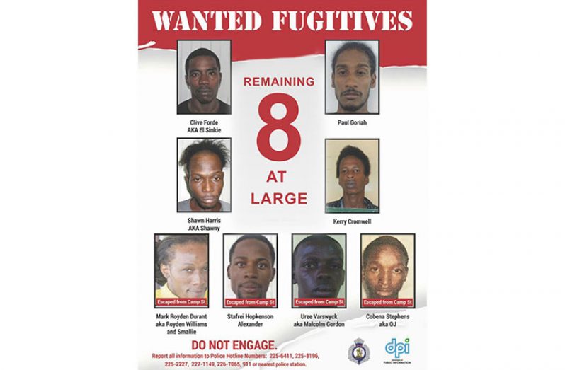 Wanted: The fugitives, who escaped from Camp Street and Lusignan Prisons