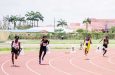 Athletes compete at the trials over the weekend at the National Track and Field Facility