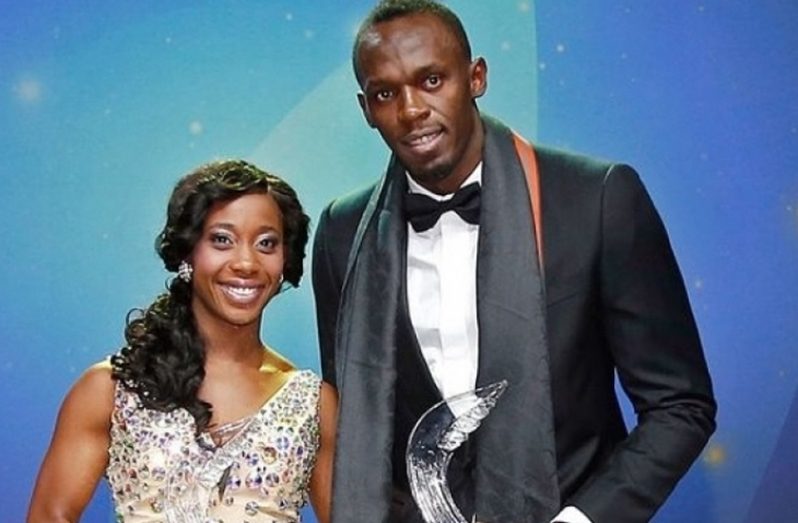 Shelly-Ann Fraser-Pryce and Usain Bolt