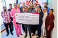 Athletes and sporting organisations on hand to receive the $1.6 million in donations from the Ministry of Sport and Youth Affairs