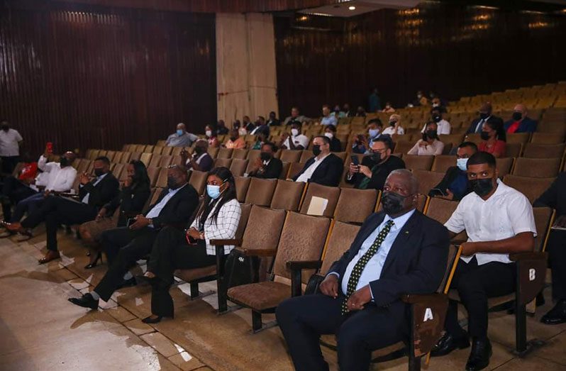 The audience at yesterday’s inaugural Guyana Sports Conference.