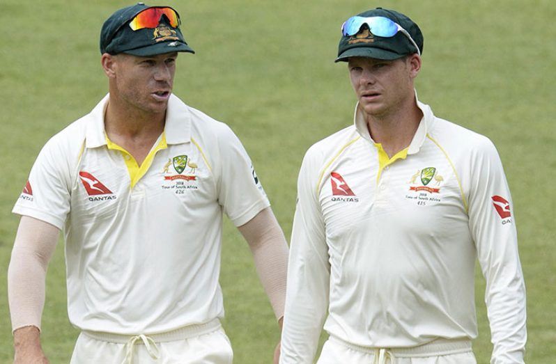 Aussie players David Warner and Steve Smith