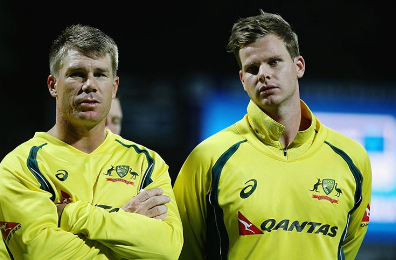 David Warner (left) and Steve Smith