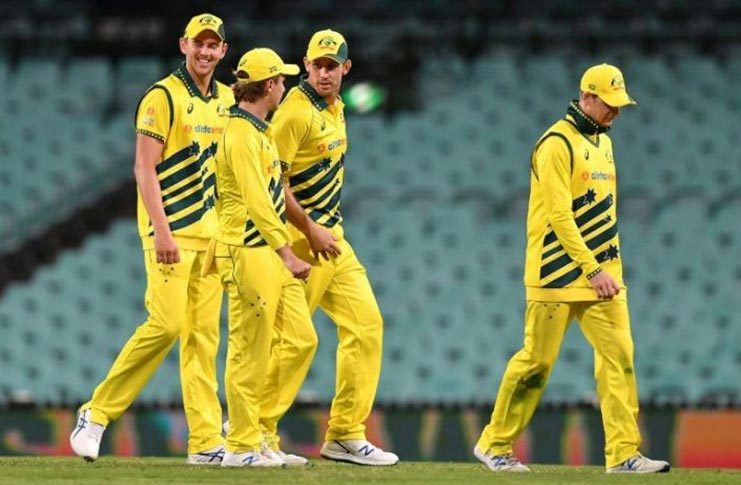 Australia played New Zealand behind closed doors in Sydney in March. (AFP photo/Saeed Khan)