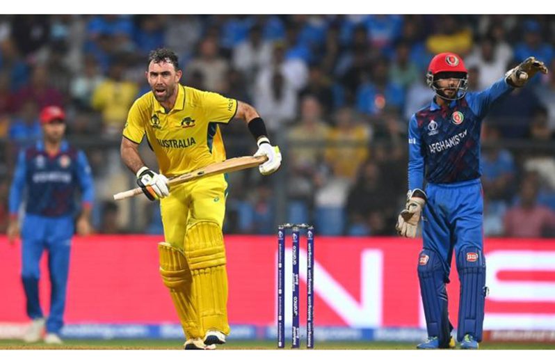 Australia beat Afghanistan by three wickets when the sides met at the Cricket World Cup in November 2023