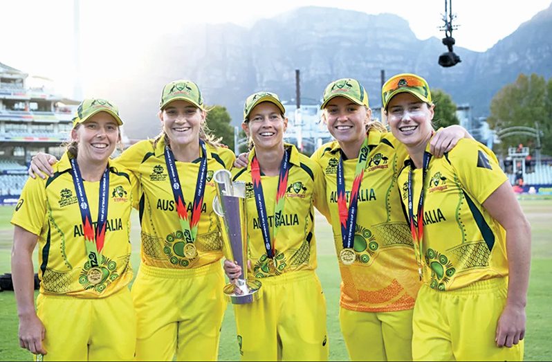 Australia received US$ 1 million in prize money at the Women's T20 World Cup earlier this year (Getty Images)