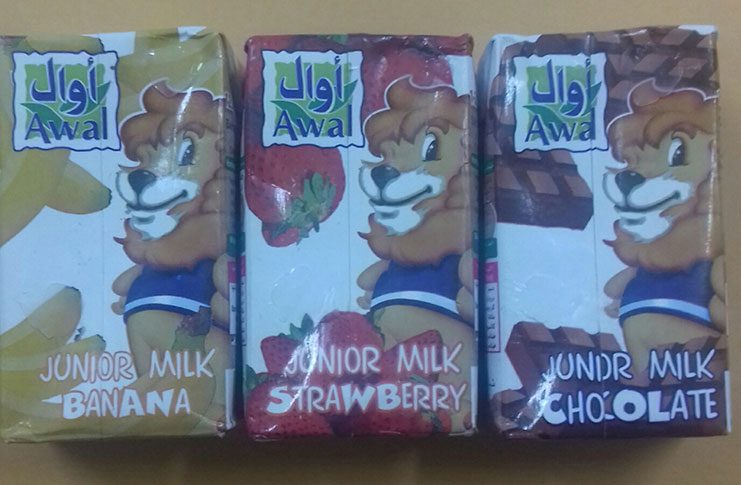 The Awal Junior Milk that was rejected.