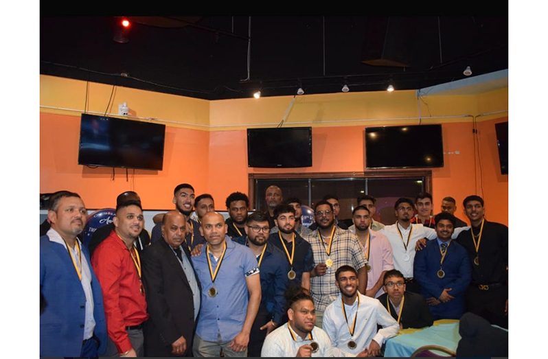 Awardees at the Caribbean Stars Cricket Club presentation