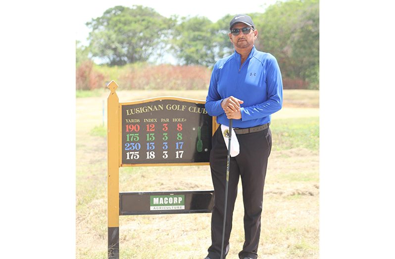 Coordinator of the event and experienced golfer Ayube Subhan