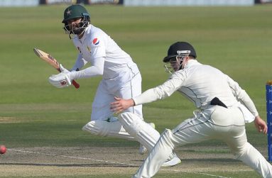 Azhar Ali reamins unbeaten on 62 at the close.
