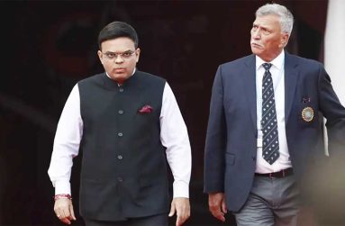 BCCI secretary Jay Shah and president Roger Binny walk out • BCCI