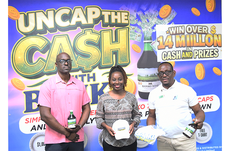 ‘Uncap the Cash with Banko!’ gives consumers the chance to win big every time they purchase a bottle of Banko Wine (Banks DIH photo)