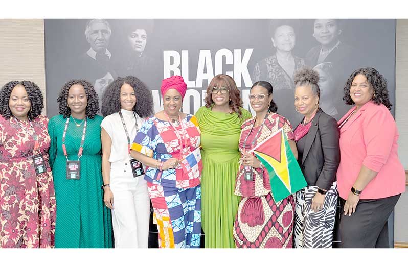 International entrepreneurs, including Mrs. Athalyah Yisrael, with the host of Black Women Sell Live 2026 (Photo credit: OZC)