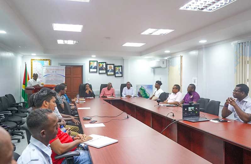 A meeting was held between the youths slated for fiber optic technician training and Richard Maughn, CEO of BIT, and Minister of Labour Joseph Hamilton. The training will support Guyana’s developing telecommunications sector.