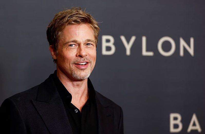 Actor Brad Pitt poses during a photocall for the film ''Babylon" at the Grand Rex in Paris, France, on January 14, 2023 (REUTERS/Gonzalo Fuentes/File Photo)
