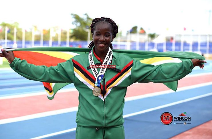 Chantoba Bright is Guyana’s most decorated athlete at the CARIFTA Games. (Photo compliments: Track Alerts)