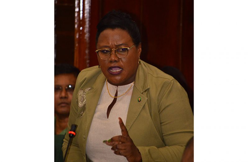 Junior Minister of Natural Resources Simona Broomes (Adrian Narine)