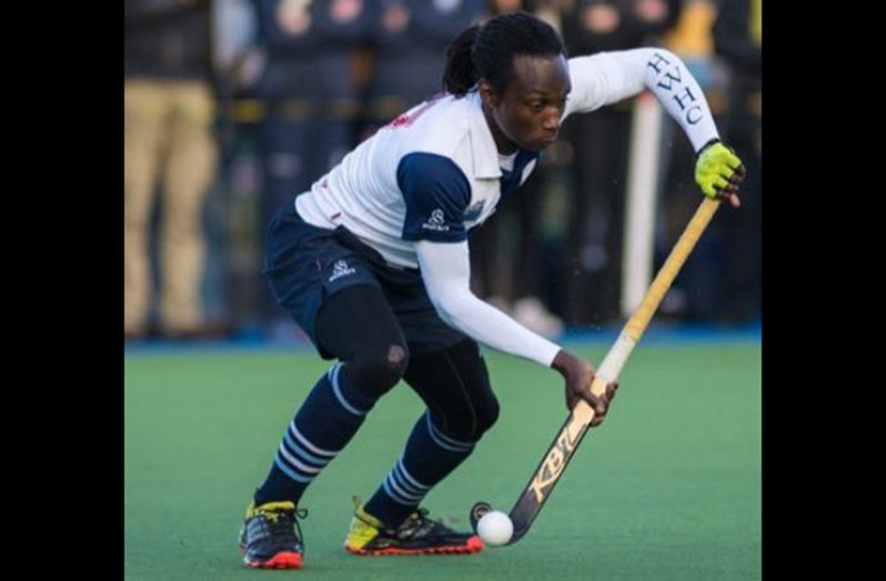 Trinidad and Tobago’s Kwandwane Browne seen in action