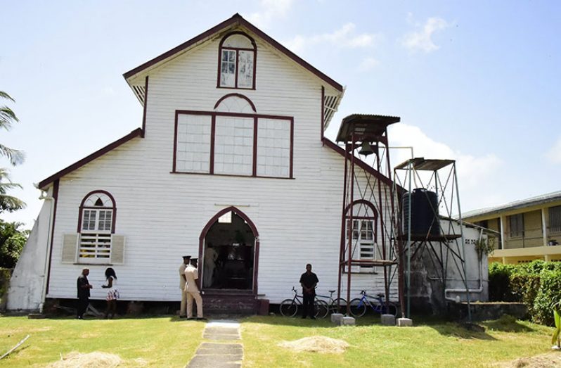The Bethel Congregational Church was built by freed Africans who purchased the village of Beterverwagting for $52,000