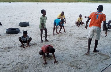 Some of the programme’s youths at play this past week