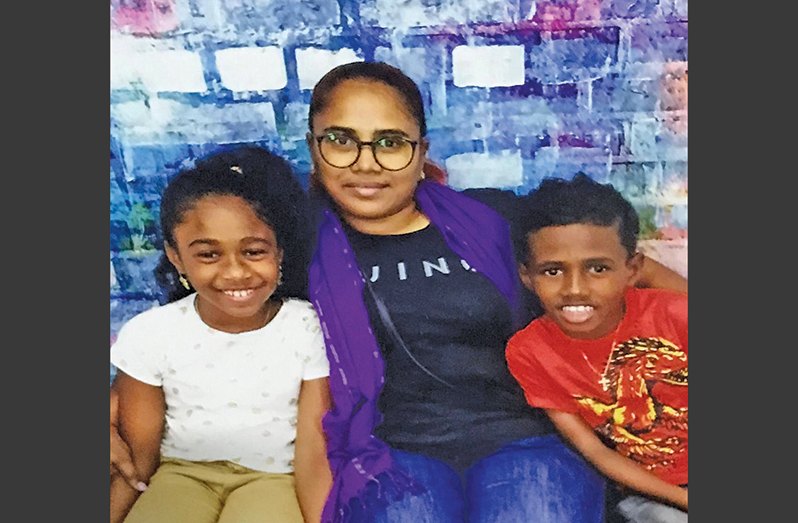 Nadira and her two children (Photo credit: Nadira Allen)