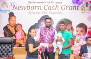 One of many families across Guyana receiving support through the government’s Newborn Cash Grant
