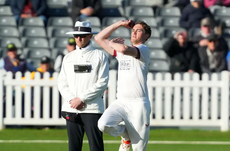 George Balderson took 5-34 for Lancashire in Gloucestershire's first innings.