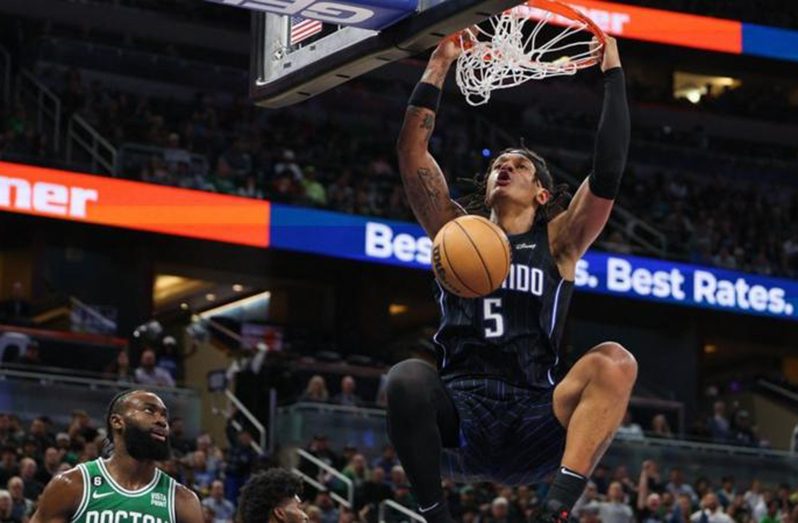 Paolo Banchero was one of five Magic players to reach double figures against the Celtics