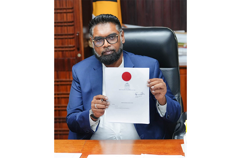 President Dr Irfaan Ali on Thursday assented to the Guyana Development Bank Act 2026