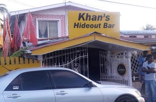 The bar where the 17 persons were arrested