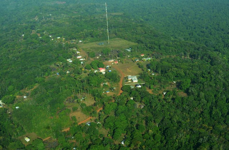 The community of Barabina Hill in the Mabaruma sub-region (Alva Solomon photo)
